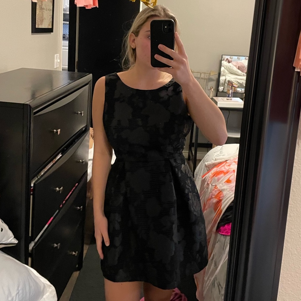 Dillards black mini dress